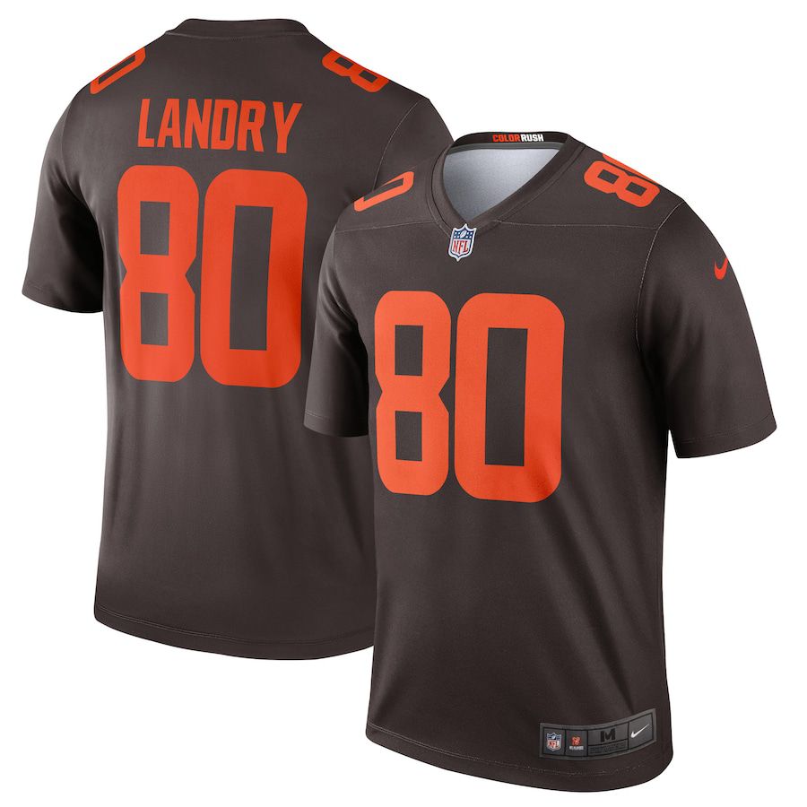 Cheap Men Cleveland Browns 80 Jarvis Landry Nike Brown Alternate Legend NFL Jersey